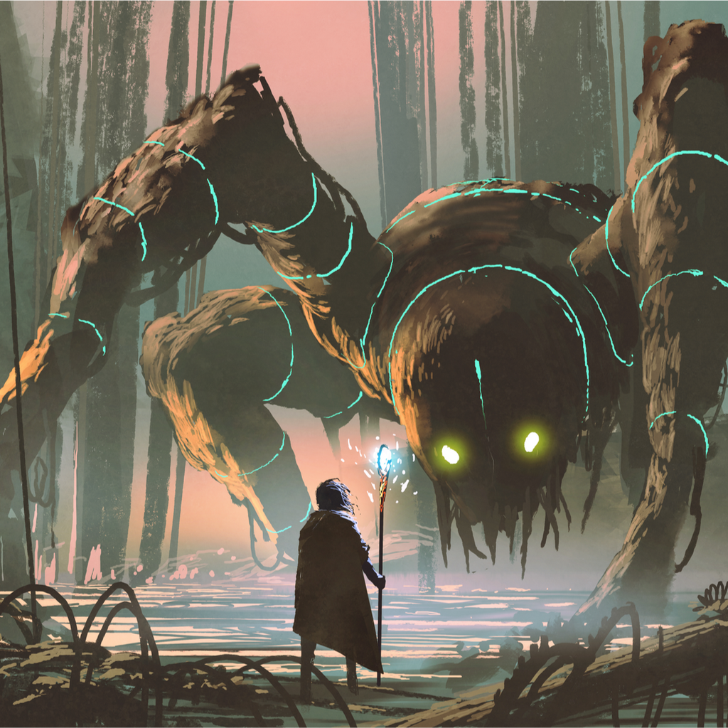 Swamp Creature Illustration. 