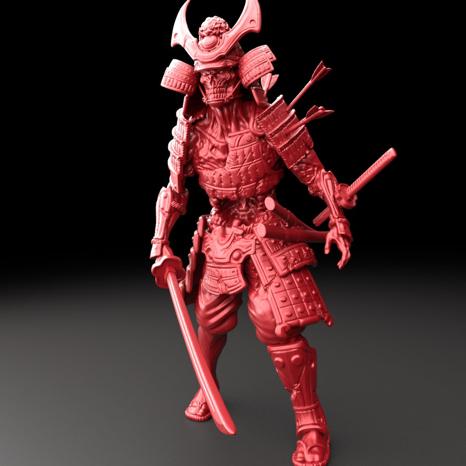 a samurai holding his sword in a heroic pose while | Stable Diffusion