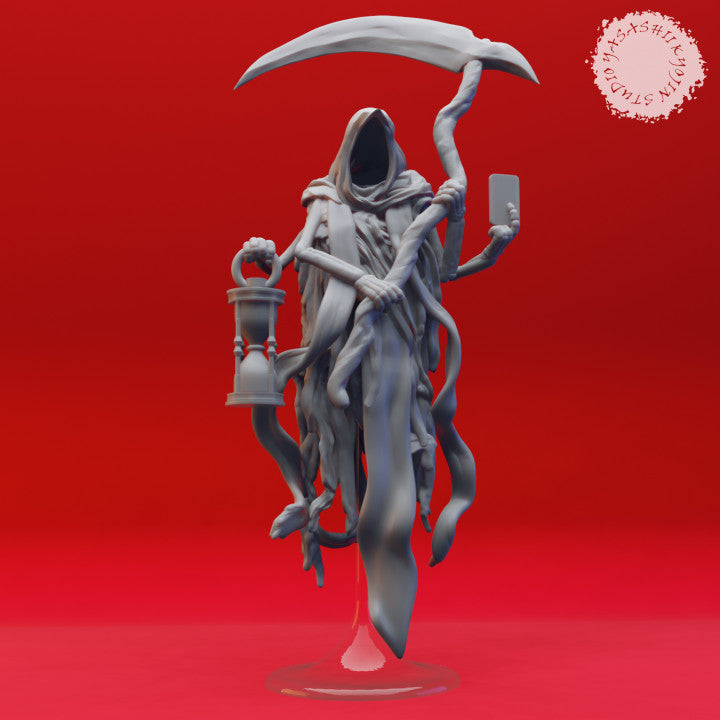 Resin Wraith Boss Miniature, 3D Render, Front View.